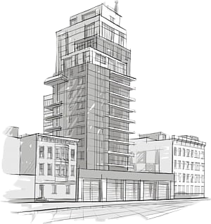 An early concept sketched by hand